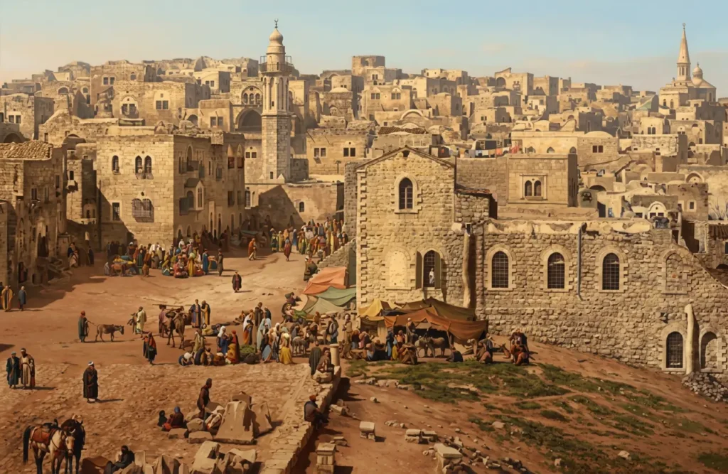Bethlehem Market scene